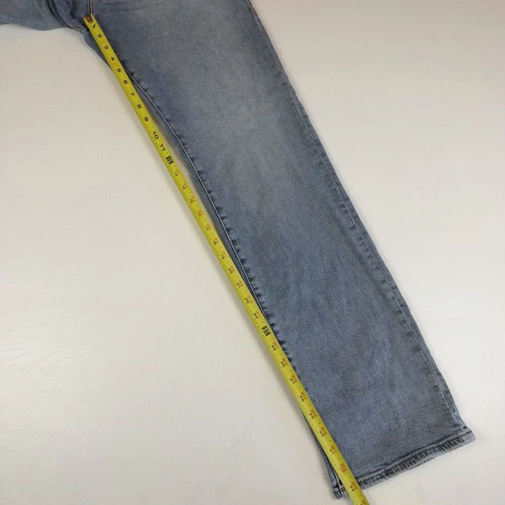 True Religion Ricky Relaxed Straight Jeans Men’s 34w 33x Light Wash Blue